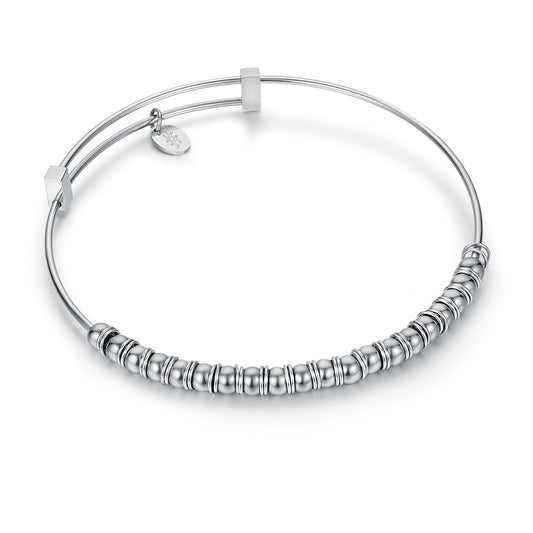Bracciale Molla con Sfere ed Anellini - Pensieri - #BrandGioielli