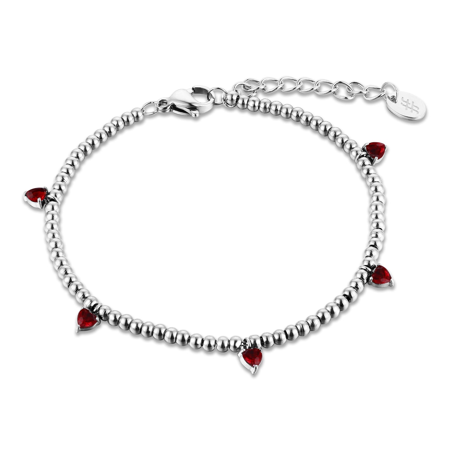 Bracciale a Sfere Cuori Pendenti - Sospiri - #BrandGioielli