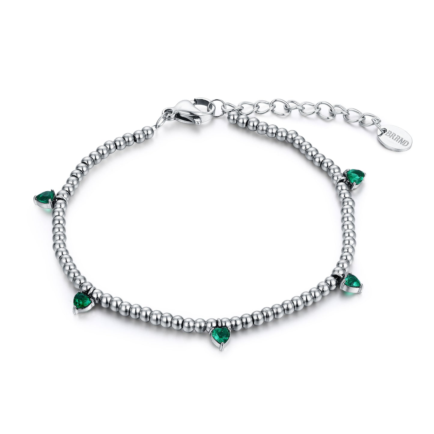 Bracciale a Sfere Cuori Pendenti - Sospiri - #BrandGioielli