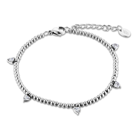 Bracciale a Sfere Cuori Pendenti - Sospiri - #BrandGioielli
