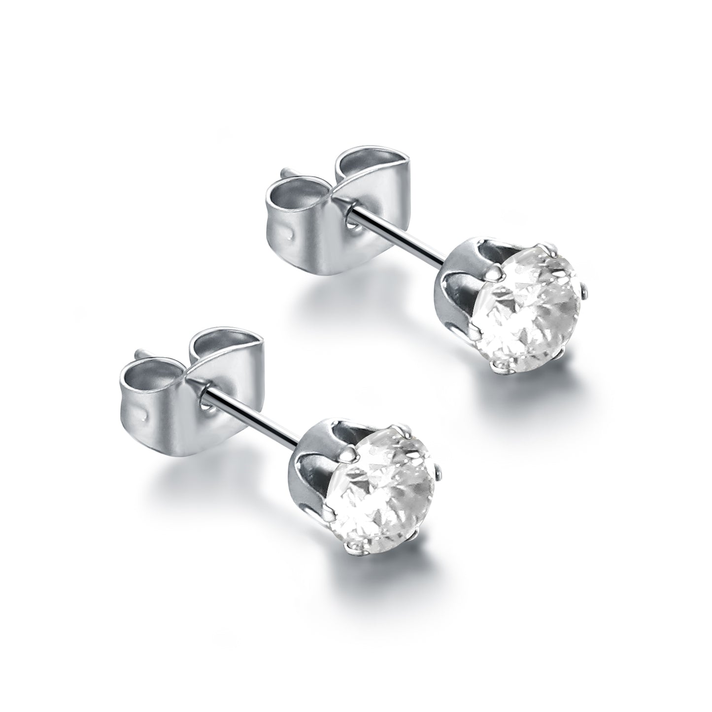Orecchini Punto Luce 5mm - Crystal - #BrandGioielli