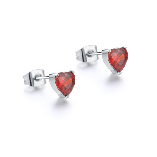 Orecchini Lobo con Cristallo a Cuore - Attimi - #BrandGioielli