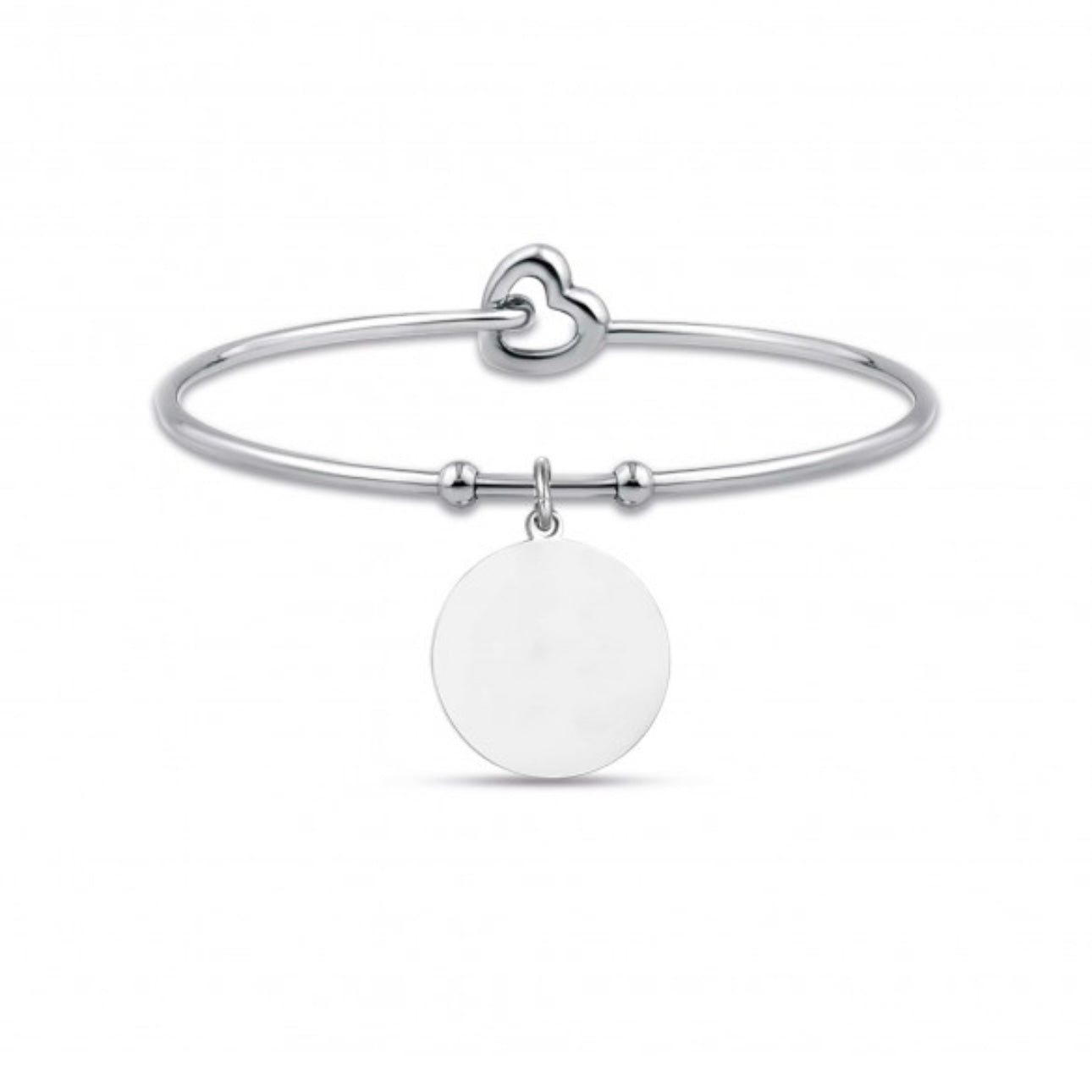 Bracciali Rigidi in Acciaio con Pendenti Personalizzabili