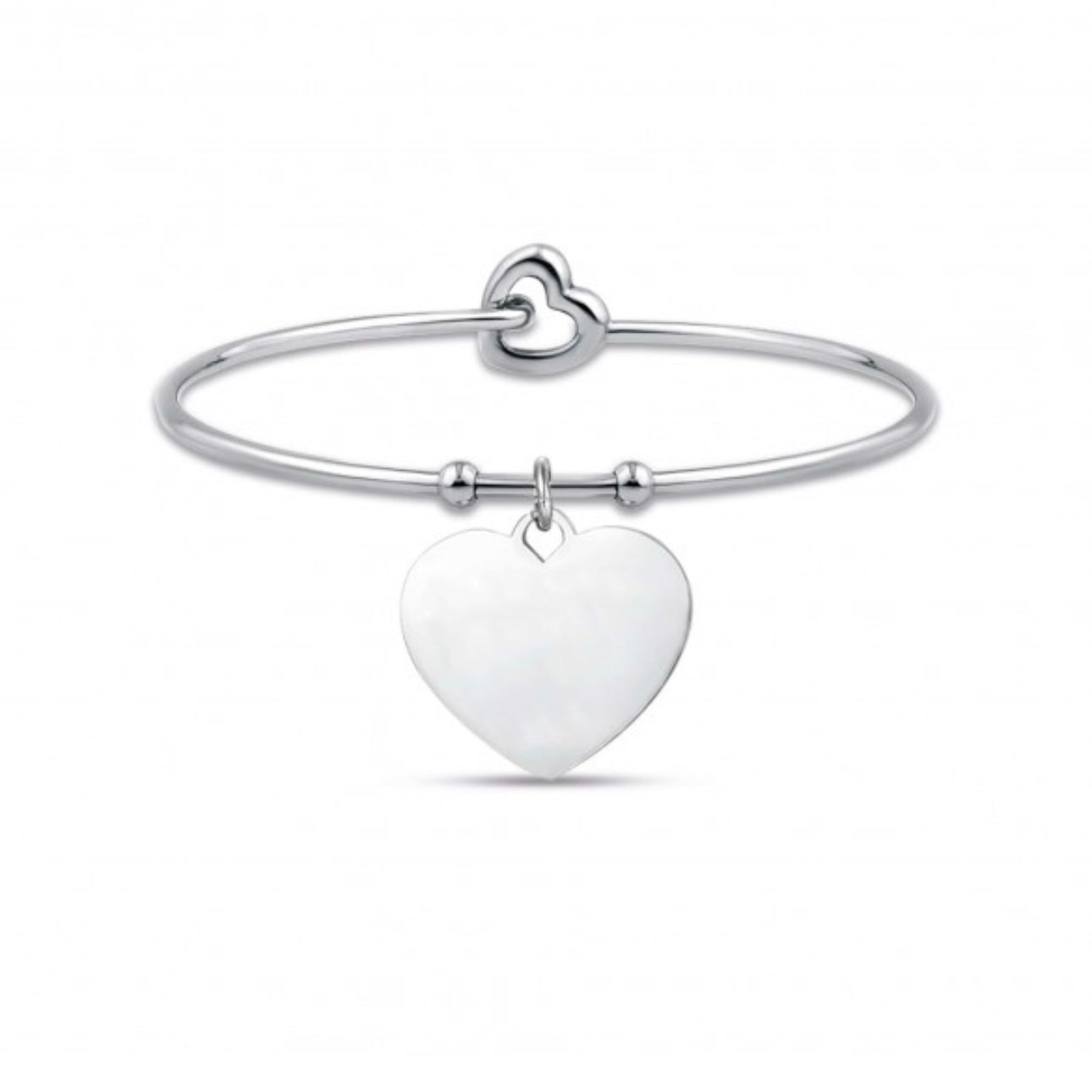 Bracciali Rigidi in Acciaio con Pendenti Personalizzabili