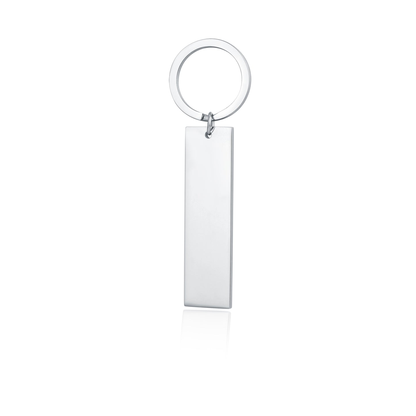 Portachiavi Targa Rettangolare Acciaio - Personalizzabile - #BrandGioielli