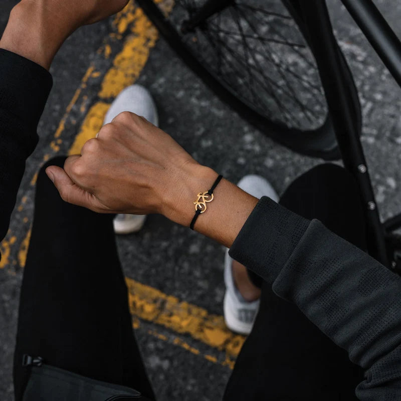 Bracciale Bike Ciclismo - Sailbrace - Acciaio PVD Oro