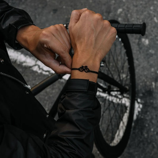 Bracciale Bike Ciclismo - Sailbrace - Acciaio PVD Nero