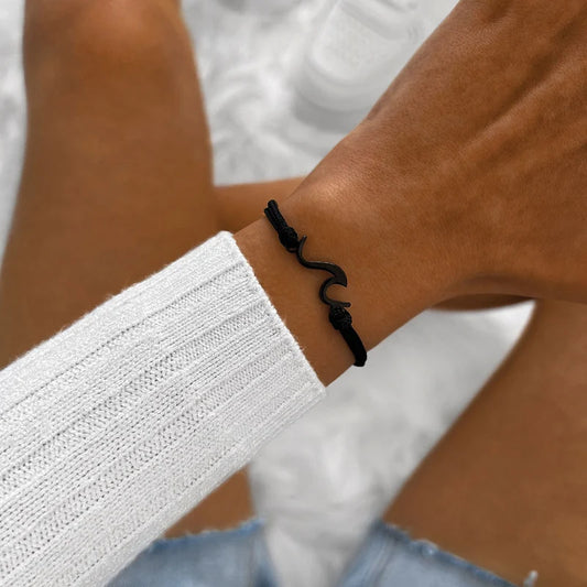 Bracciale Nuoto Wave - Sailbrace - Acciaio PVD Nero