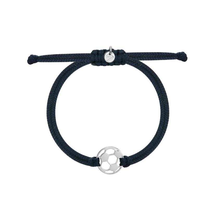 Bracciale Kids Pallone Calcio - Sailbrace - Acciaio Silver