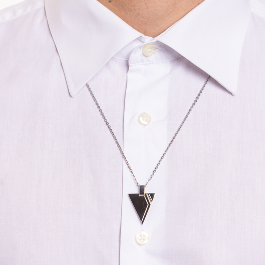 Collana con Pendente Triangolo e Cristalli - 27th-Floor - #BrandGioielli