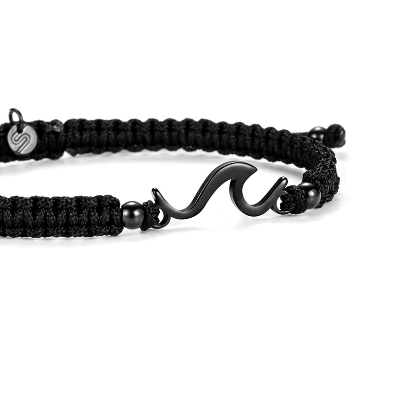 Bracciale Nuoto Wave - Sailbrace - Acciaio PVD Nero