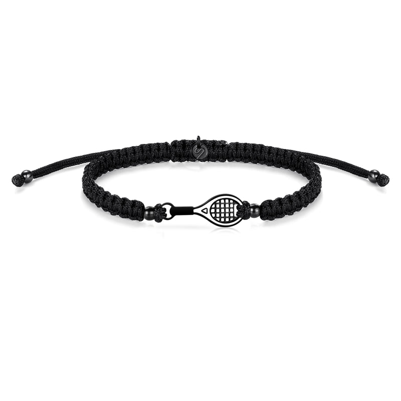 Bracciale Racchetta Tennis - Sailbrace - Acciaio PVD Nero