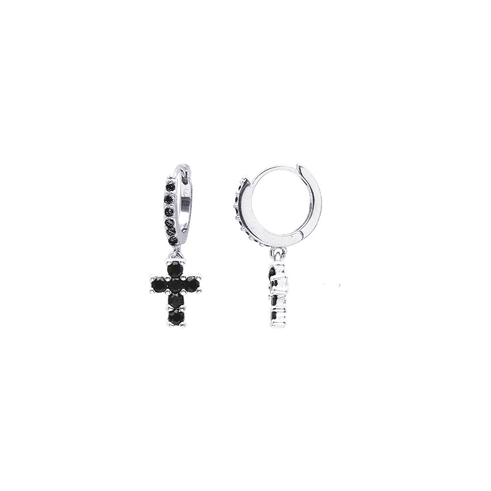 Orecchini FOR YOU Jewels - MAN925 – Croce Black