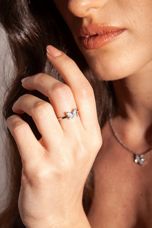 Anello Farfalla Regolabile - Shine - #BrandGioielli