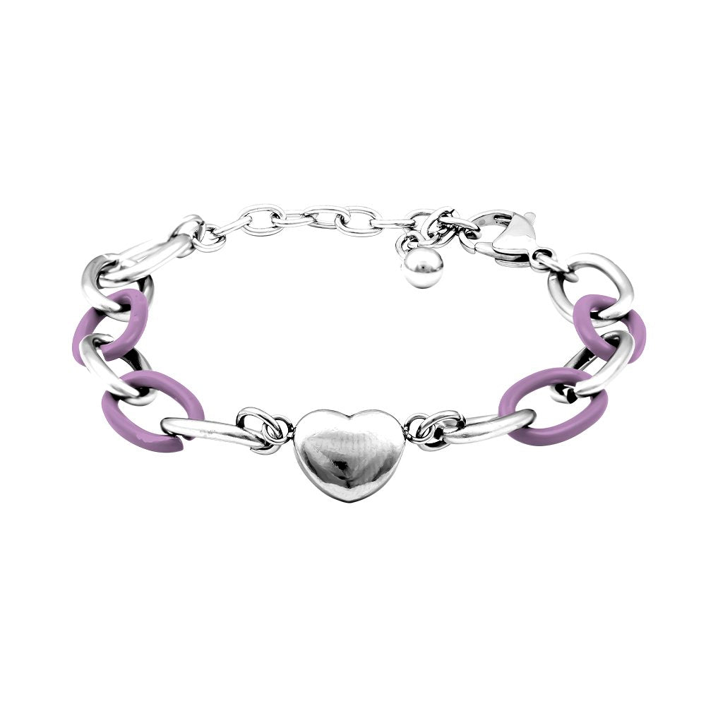 Bracciale Donna FOR YOU Jewels Magic Colors Cuore - Lilla