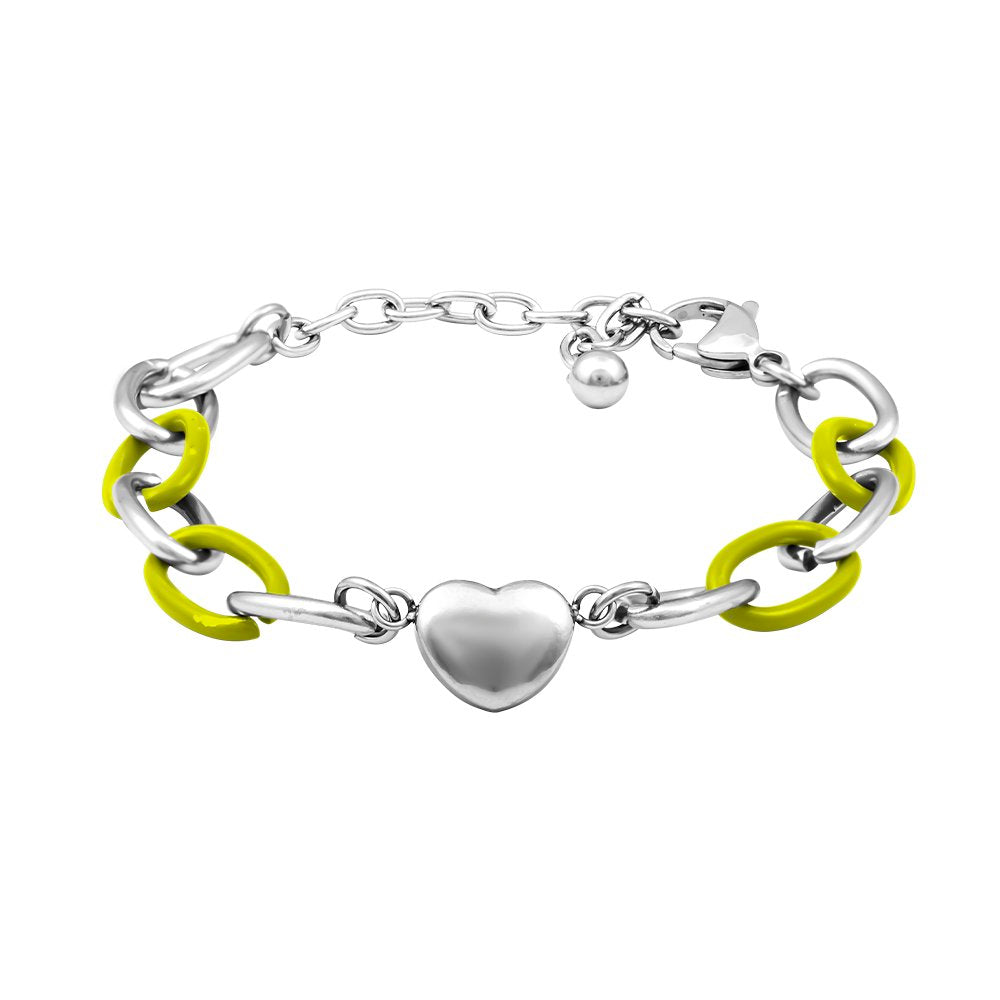 Bracciale Donna FOR YOU Jewels Magic Colors Cuore - Verde