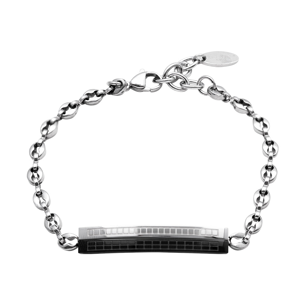 Bracciale FOR YOU Jewels - NO LIMITS – Acciaio con IP Nero