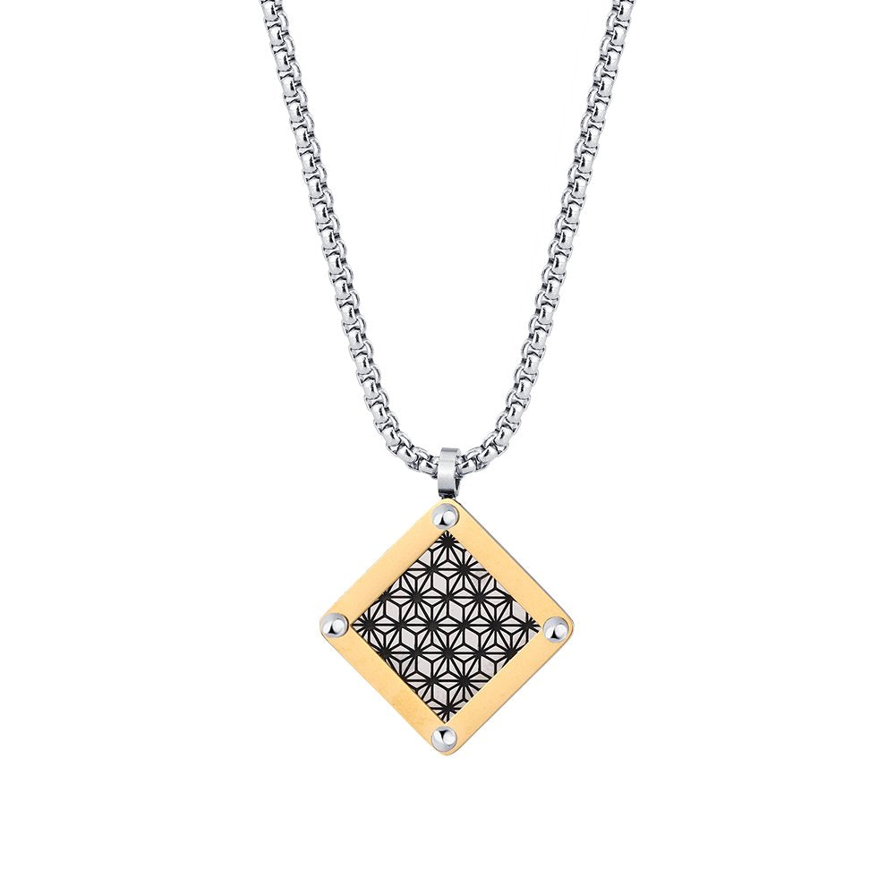 Collana FOR YOU Jewels - MAN STEEL – Rombo/Gold
