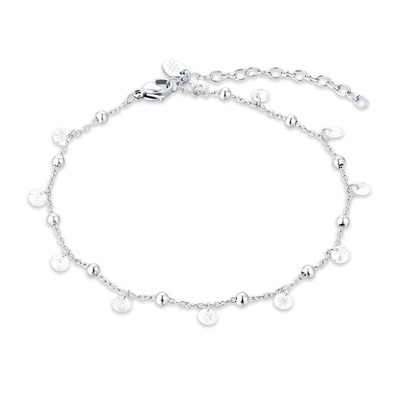 Cavigliera Cristalli Bianchi - Calypso - #BrandGioielli