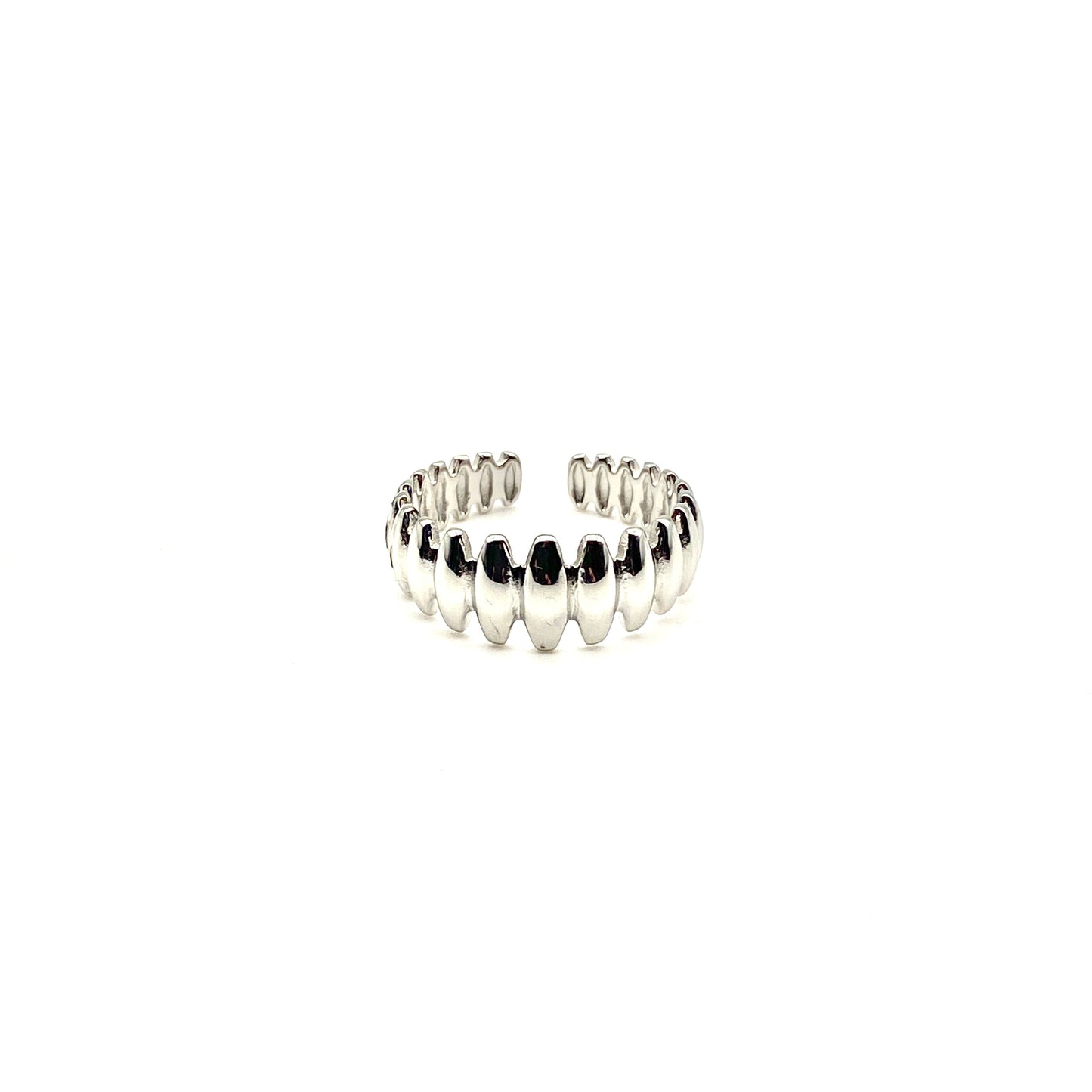 Anello Donna in Acciaio Lavorato Bloom Oro Gioielleria