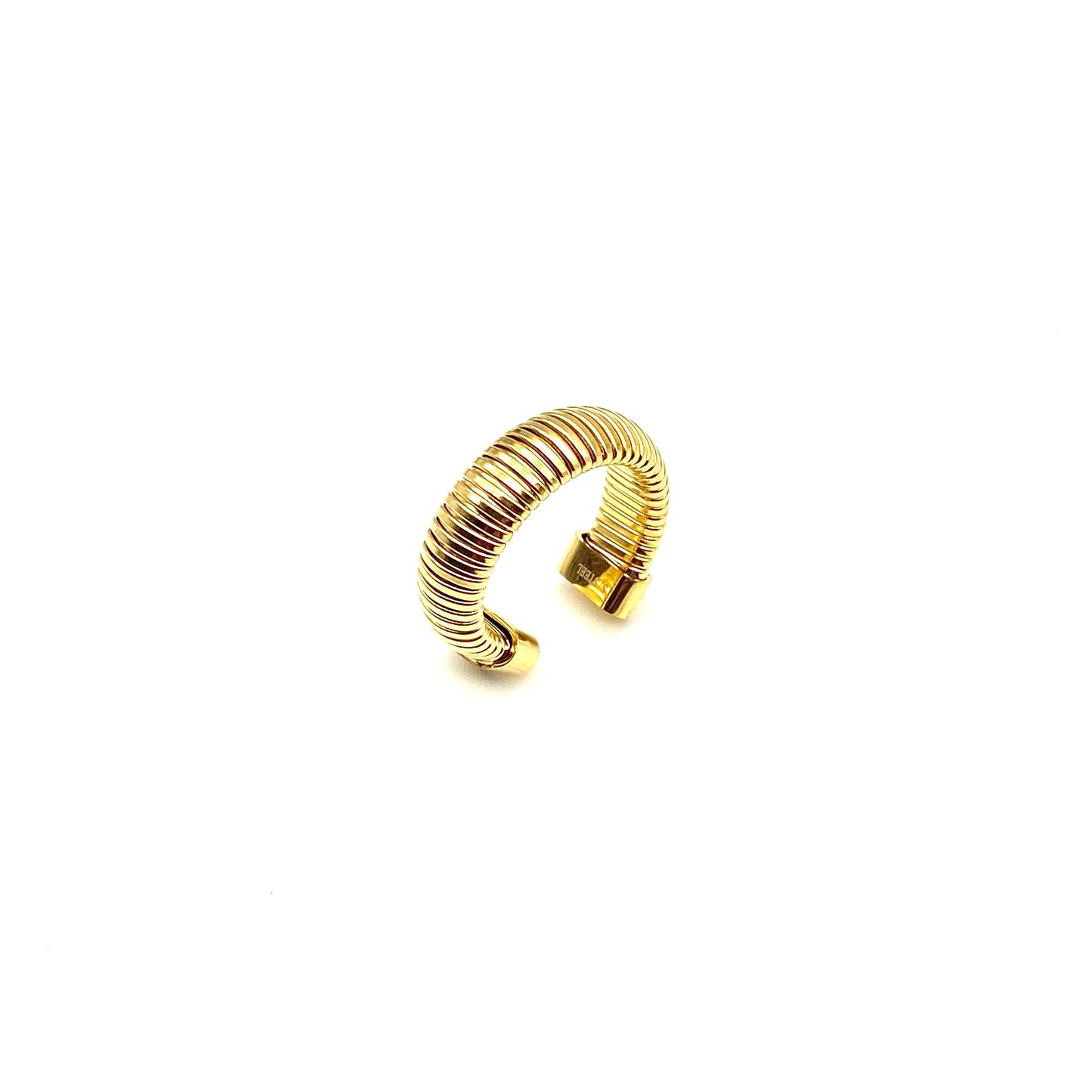 Anello Donna in Acciaio mod. Snake Bombato Bloom Oro Gioielleria