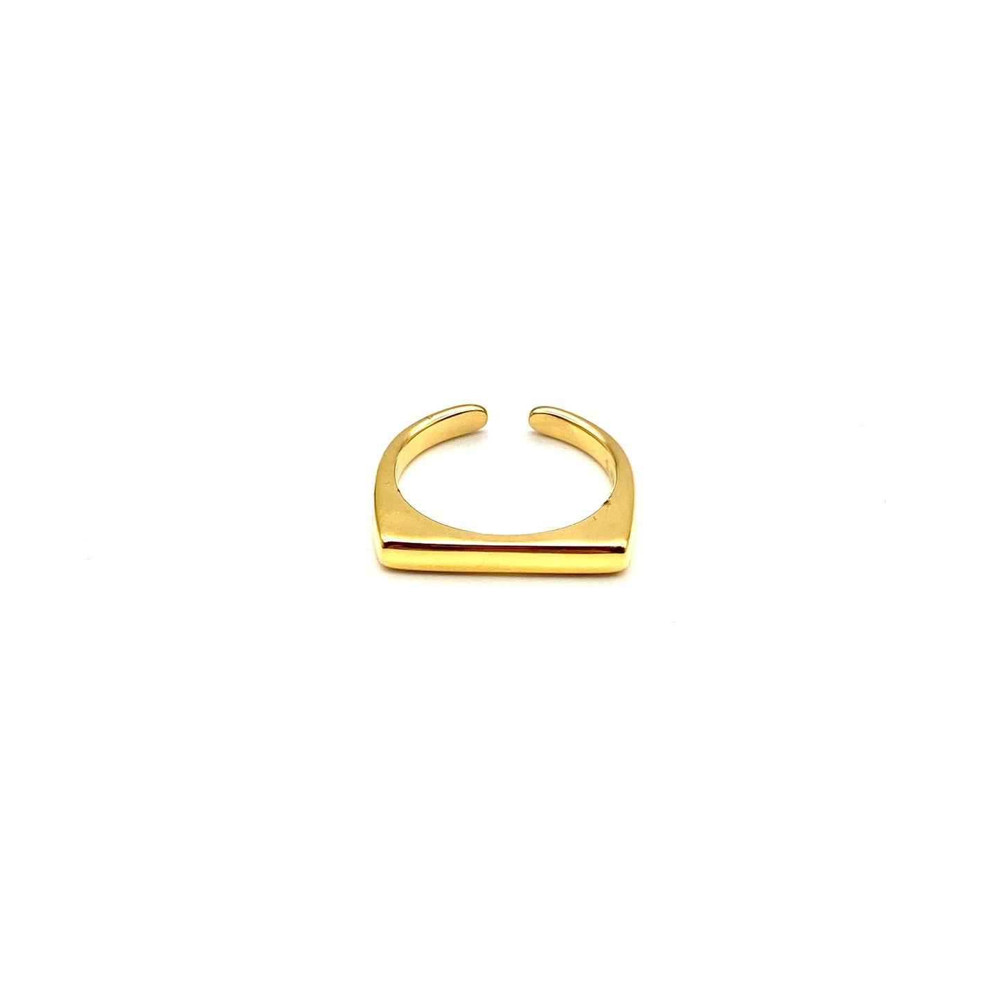 Anello Donna in Acciaio mod. Squared Bloom Oro Gioielleria