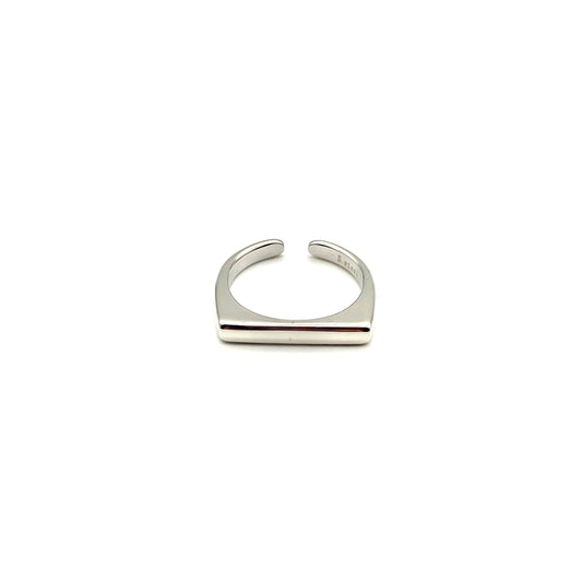 Anello Donna in Acciaio mod. Squared Bloom Oro Gioielleria