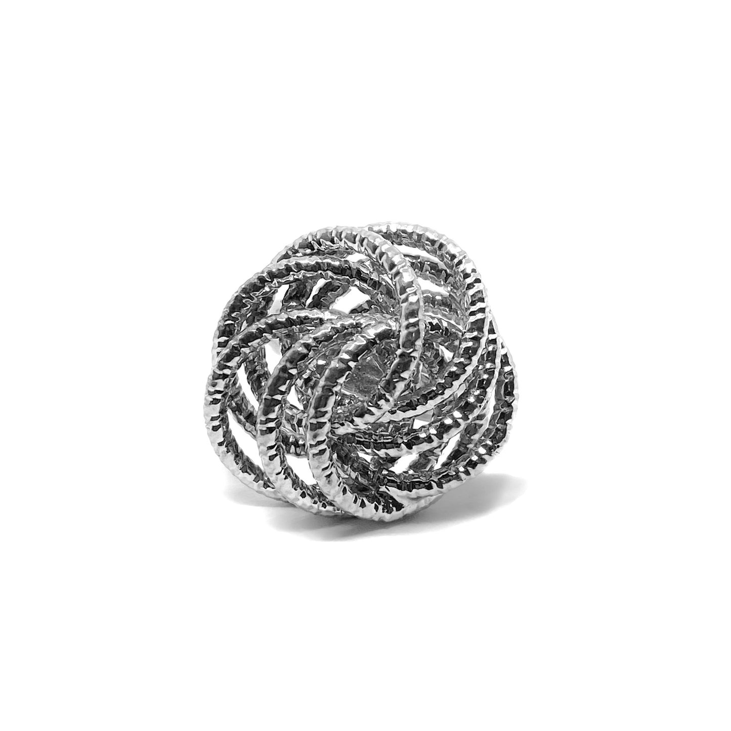 Anello Nodo in Argento 925 Rodiato Bloom Oro Gioielleria