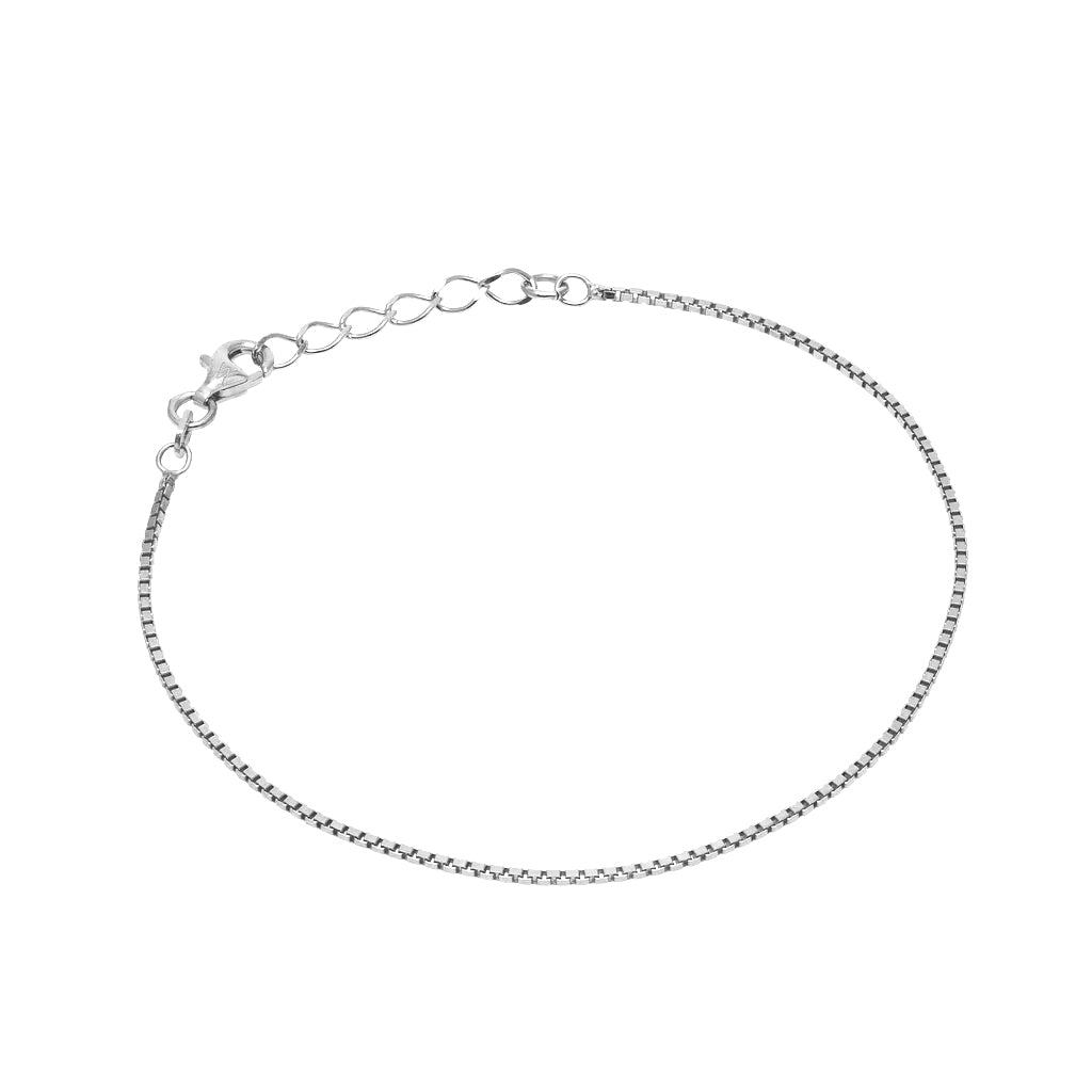 Bracciale Basic Infinity mod. Veneziana Diamantata in Argento 925 Rodiata Bloom Oro Gioielleria
