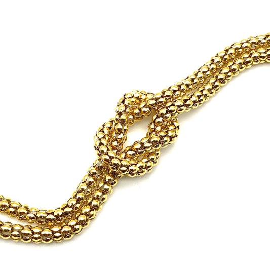 Bracciale Donna Nodo Big in Acciaio Placcato Oro 18K Bloom Oro Gioielleria