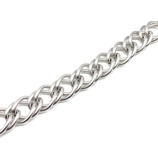 Bracciale Donna in Acciaio a Catena Martellata Bloom Oro Gioielleria