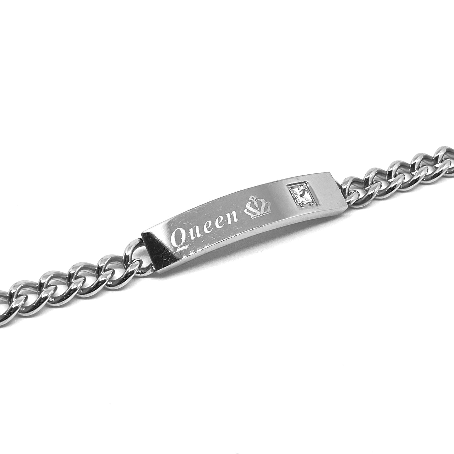 Bracciale Donna in Acciaio con scritta "QUEEN" Bloom Oro Gioielleria