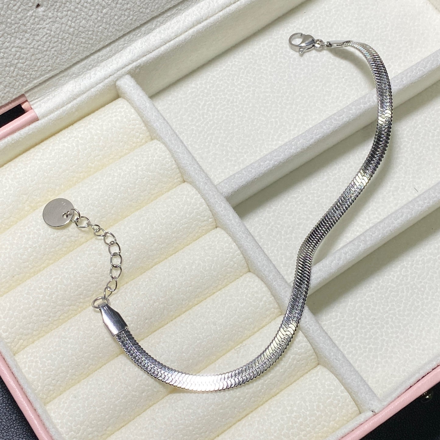 Bracciale Donna mod. Snake Piatta in Acciaio Bloom Oro Gioielleria