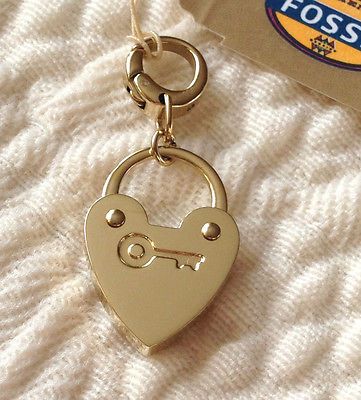 Charm Donna FOSSIL JF00033710 in Acciaio Dorato Bloom Oro Gioielleria