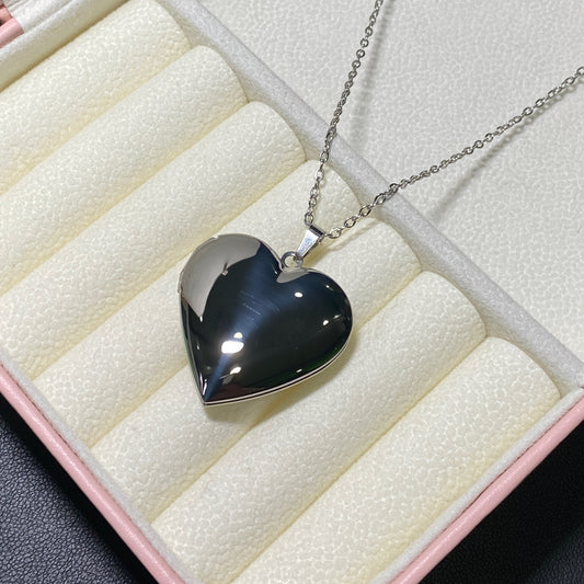 Collana con Cuore Portafoto in Acciaio Bloom Oro Gioielleria