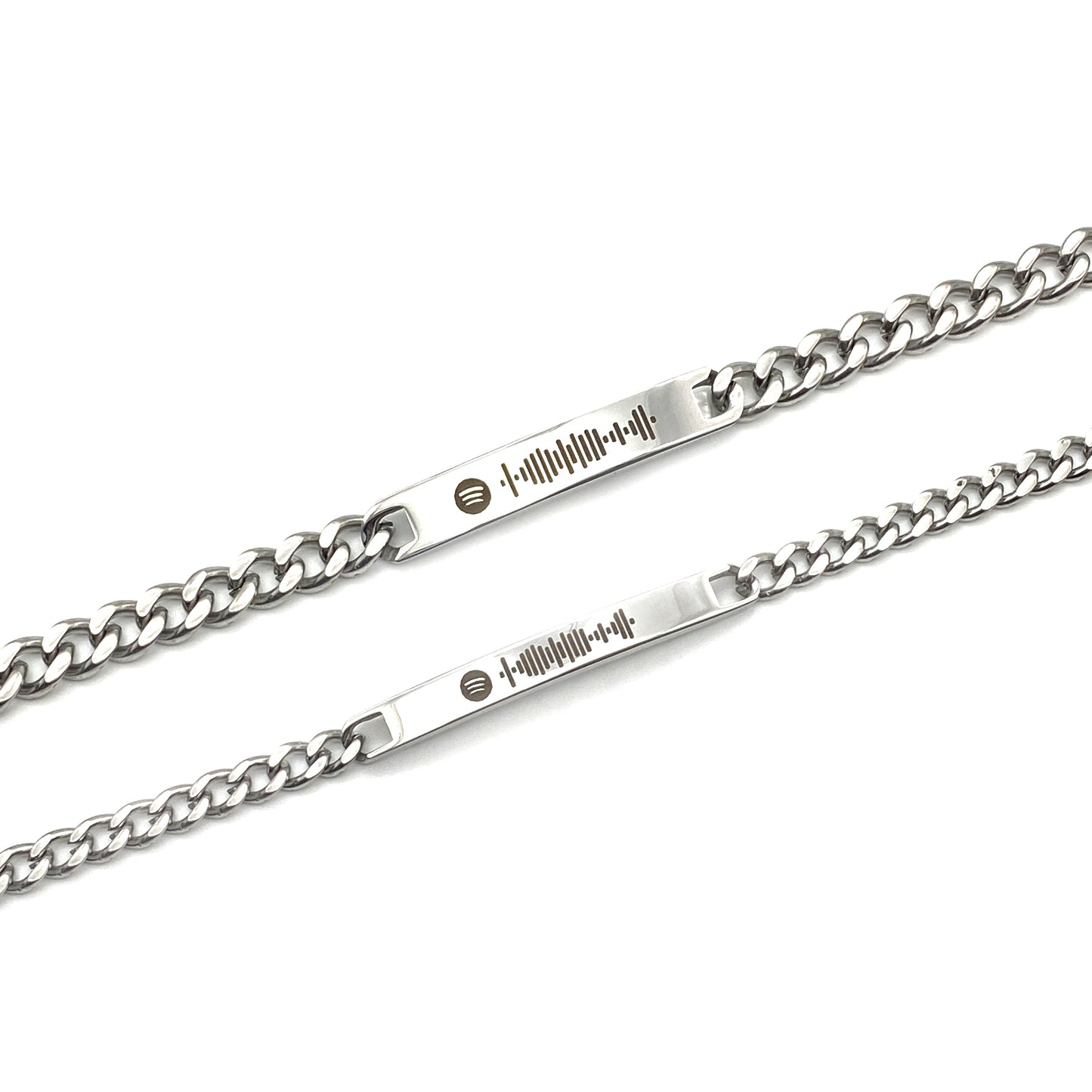 Coppia Bracciali Kuma Gioielli Spotify Code in Acciaio Bloom Oro Gioielleria