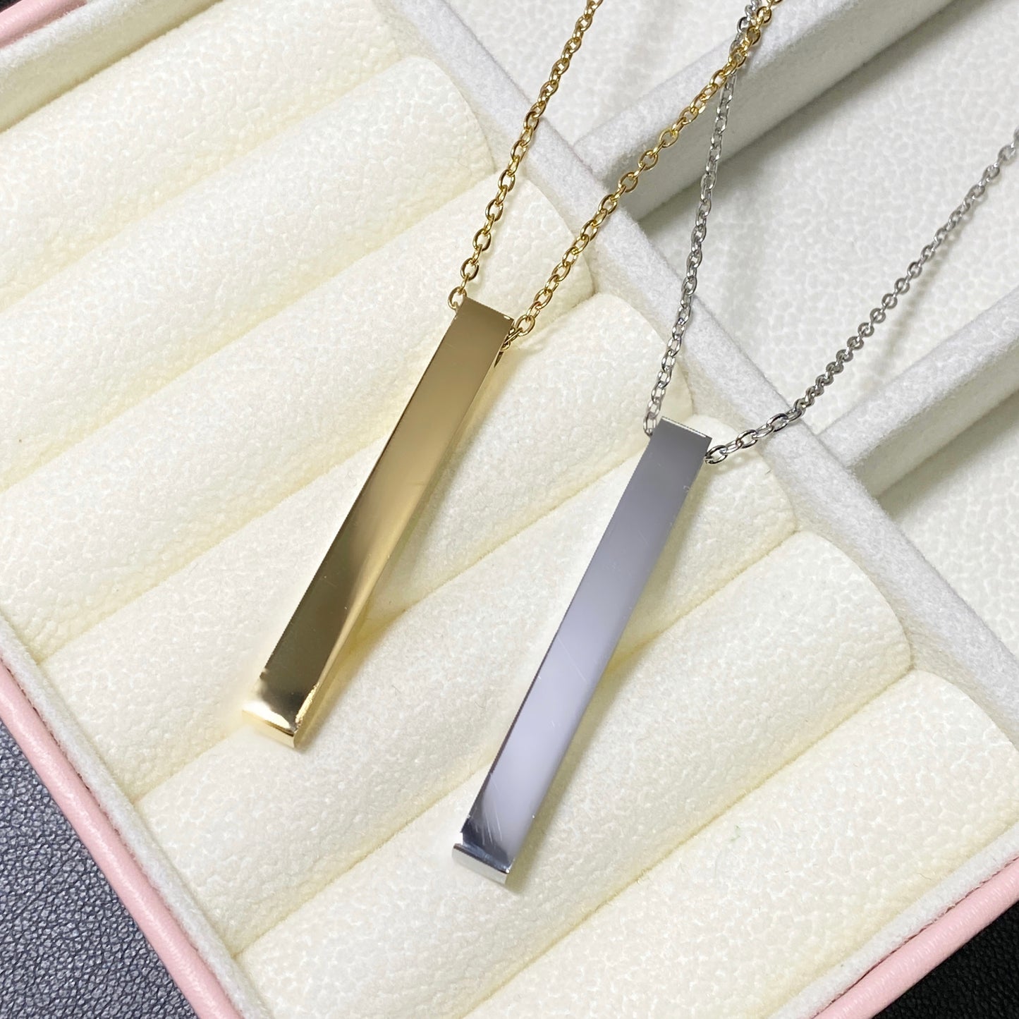 Collana Stick in Acciaio Personalizzabile
