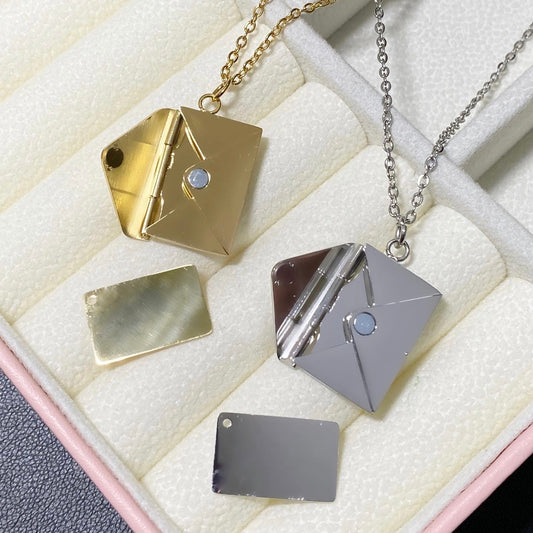 Collana Message in Acciaio Personalizzabile