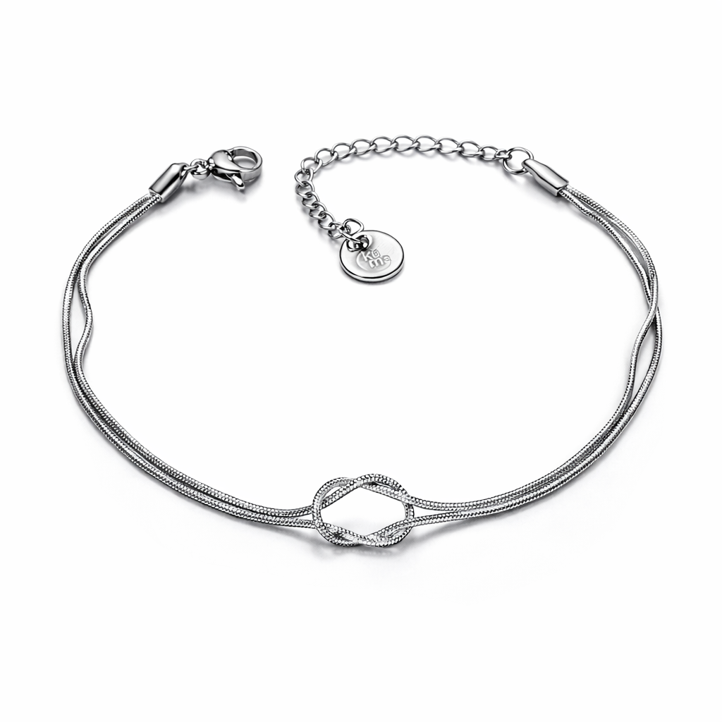 Bracciale Nodo in Acciaio - Kuma Gioielli