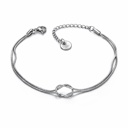 Bracciale Nodo in Acciaio - Kuma Gioielli