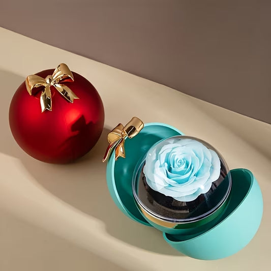 Box Sfera Portagioielli con Rosa