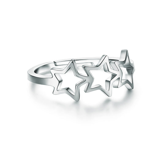 Anello Tre Stelle Vuote - Stardust - #BrandGioielli