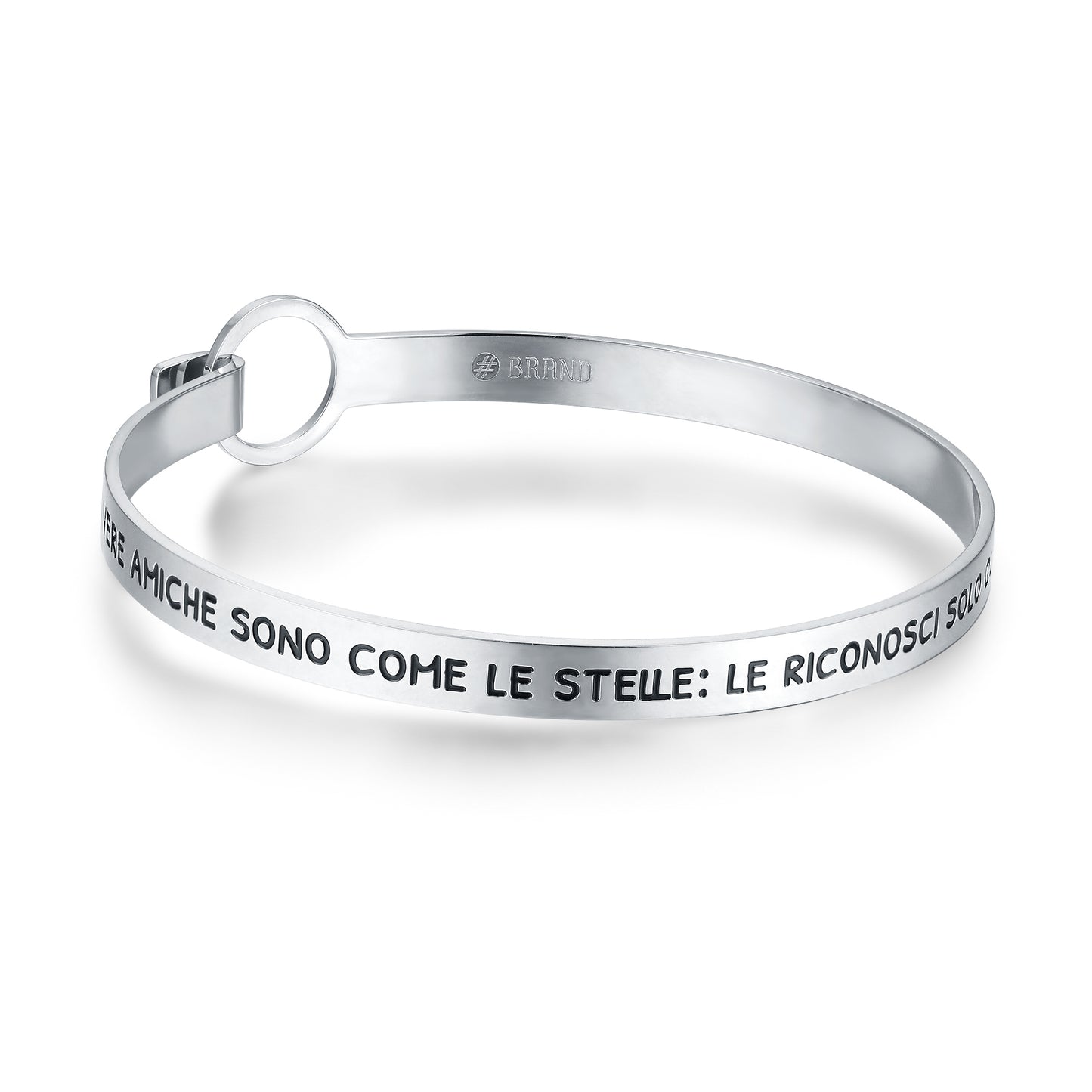 Bracciale Rigido con Frase sull'Amicizia - Pensieri - #BrandGioielli