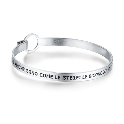 Bracciale Rigido con Frase sull'Amicizia - Pensieri - #BrandGioielli