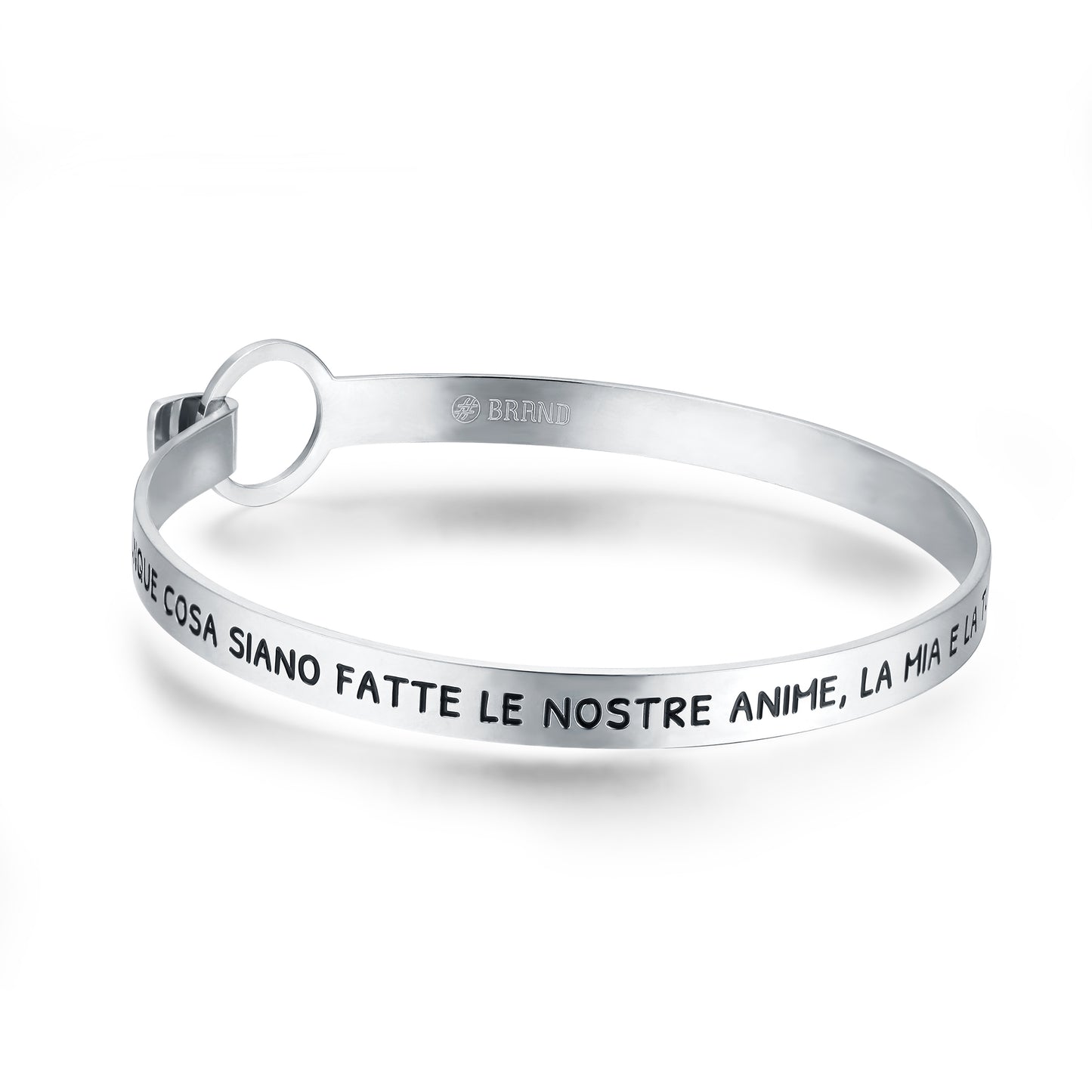 Bracciale Rigido con Frase sull'Anima - Pensieri - #BrandGioielli