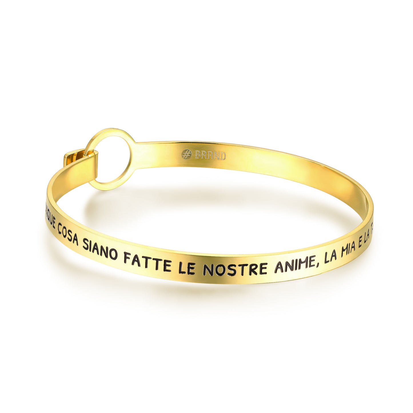 Bracciale Rigido con Frase sull'Anima - Pensieri - #BrandGioielli