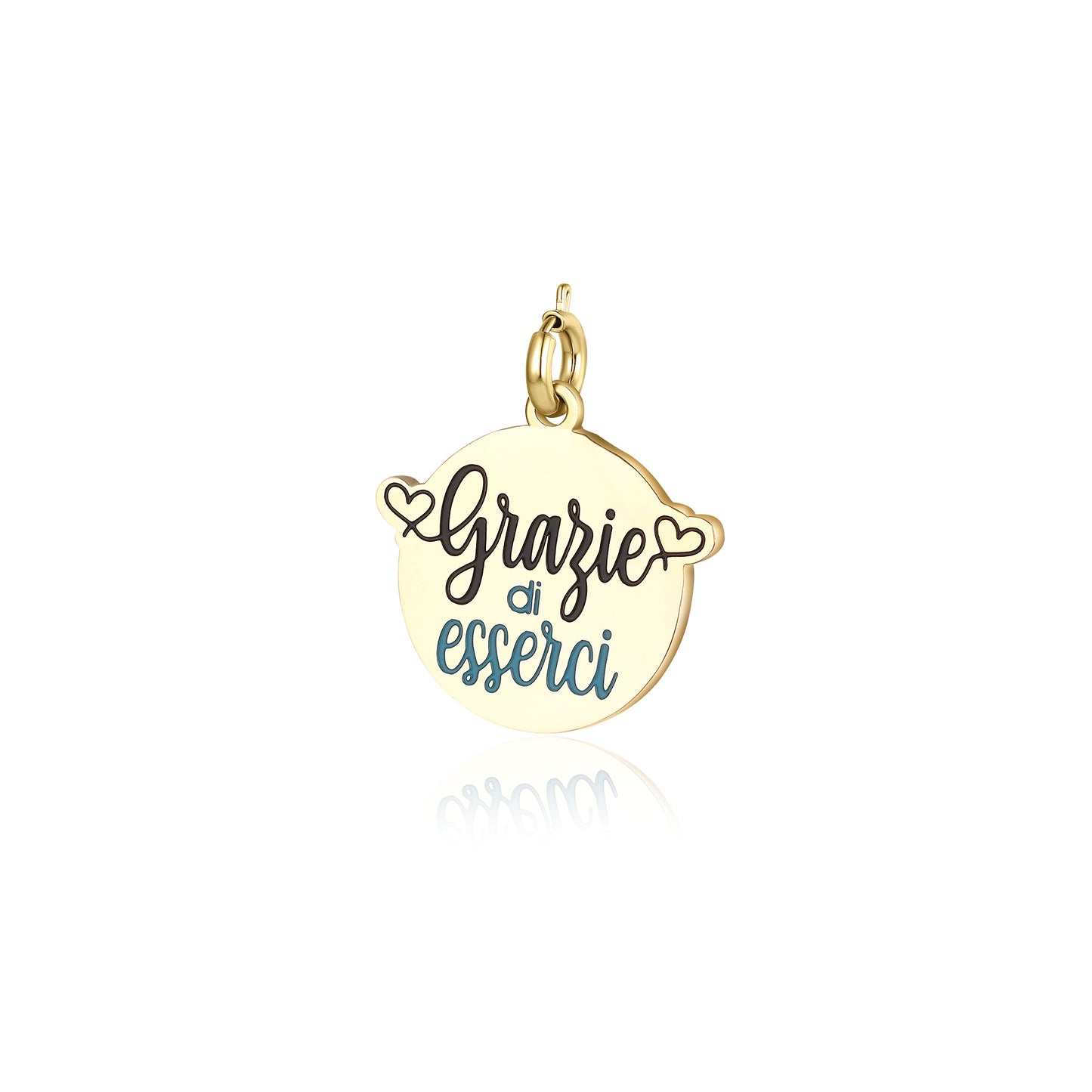 Charm “Grazie di esserci” - Pensieri - #BrandGioielli