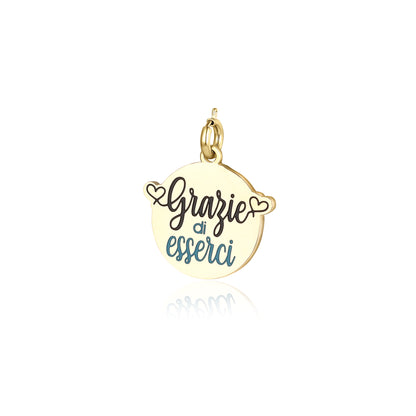 Charm “Grazie di esserci” - Pensieri - #BrandGioielli