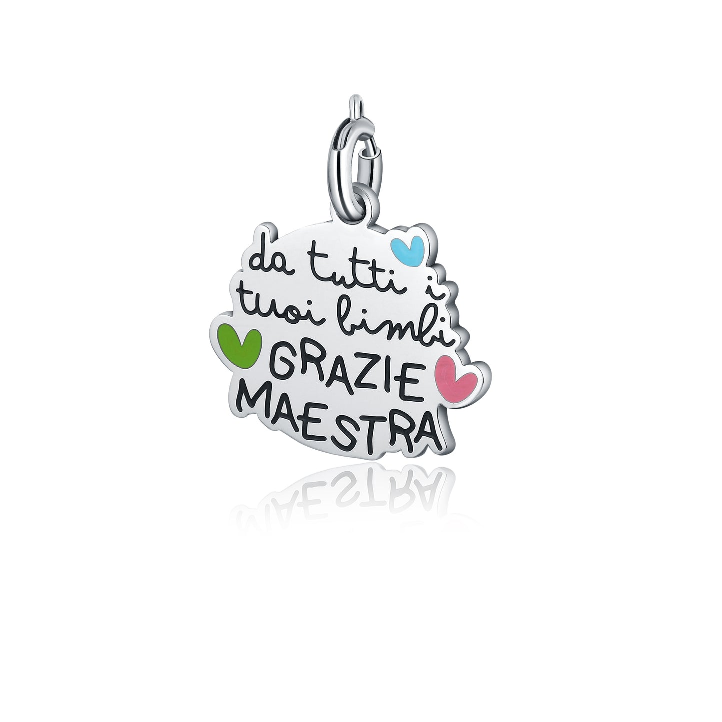 Charm “Da tutti i tuoi bimbi Grazie Maestra” - Maestre - #BrandGioielli