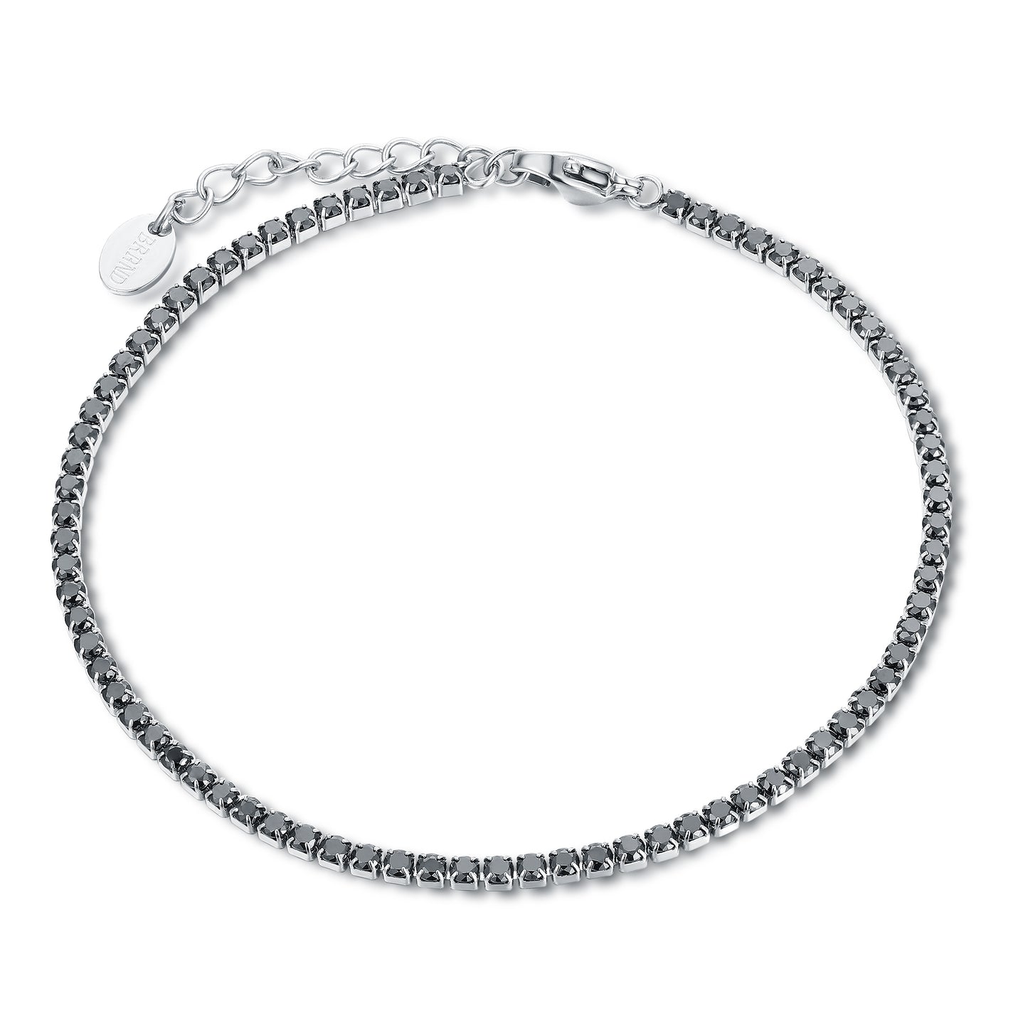 Bracciale Tennis 2mm Nero - Crystal - #BrandGioielli